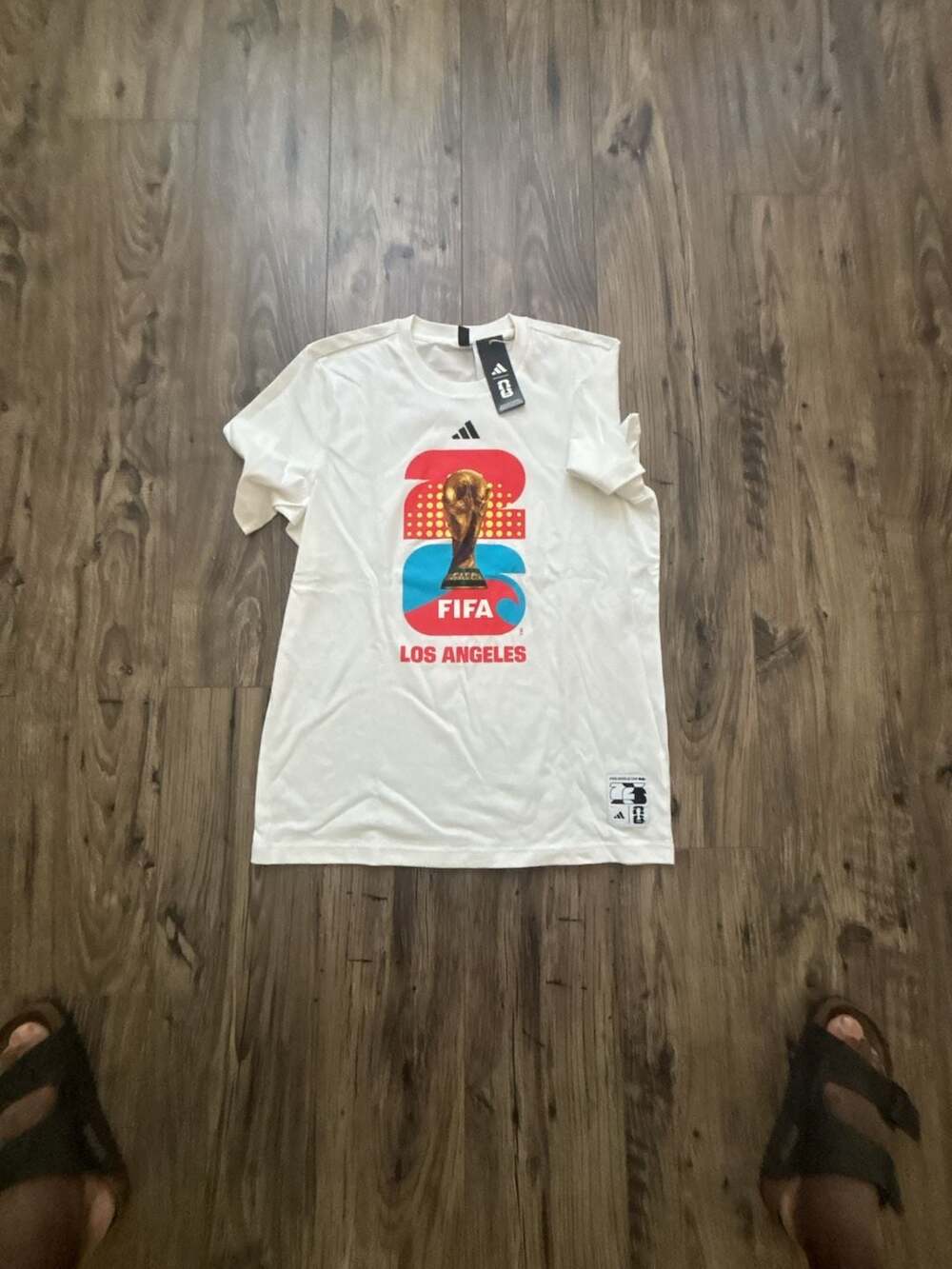 Adidas FIFA World Cup 26 Los Angeles Graphic T-Shirt White New With Tags
